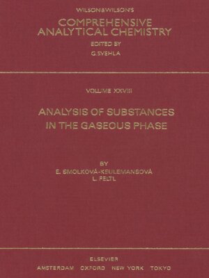 cover image of Comprehensive Analytical Chemistry, Volume 28